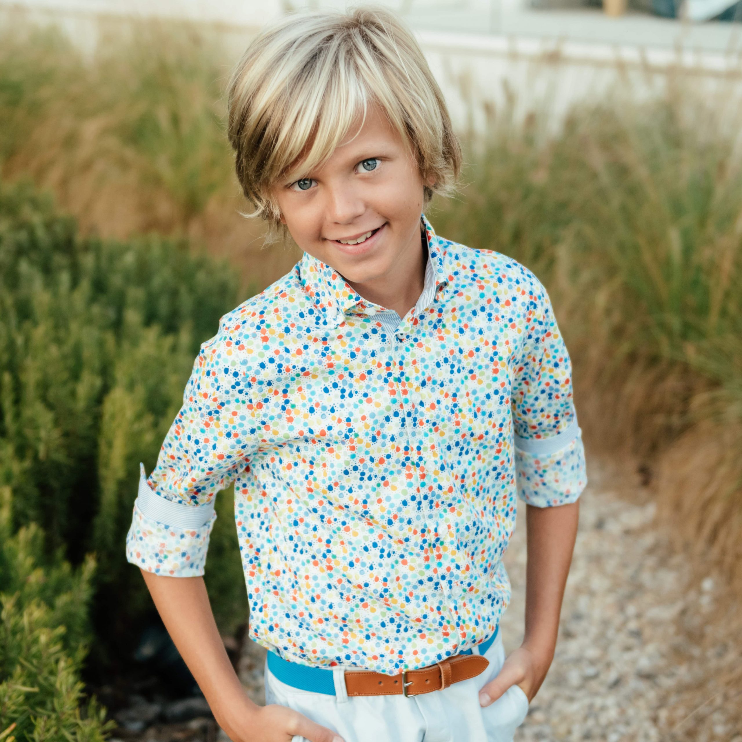Jongenshemd Arthur Aquarello Multicolor